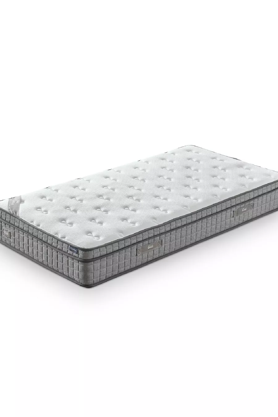 Ensemble 3 pièces Melisa : Sommier coffre une place + Matelas viscoélastique orthopédique antibactérien complet + Tête de lit