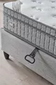 Ensemble 3 pièces Melisa : Sommier coffre une place + Matelas viscoélastique orthopédique antibactérien complet + Tête de lit