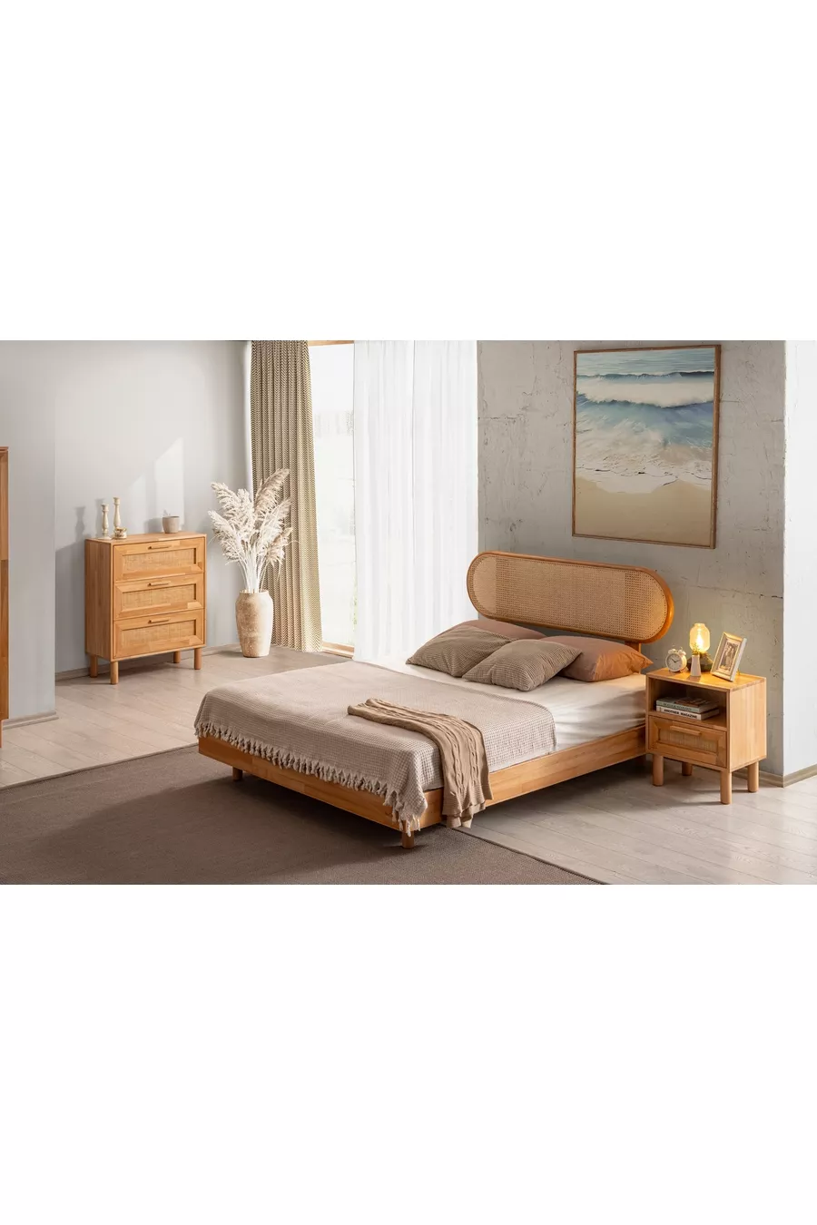 ENSEMBLE DE CHAMBRE À COUCHER MASSIF ARTEMIS