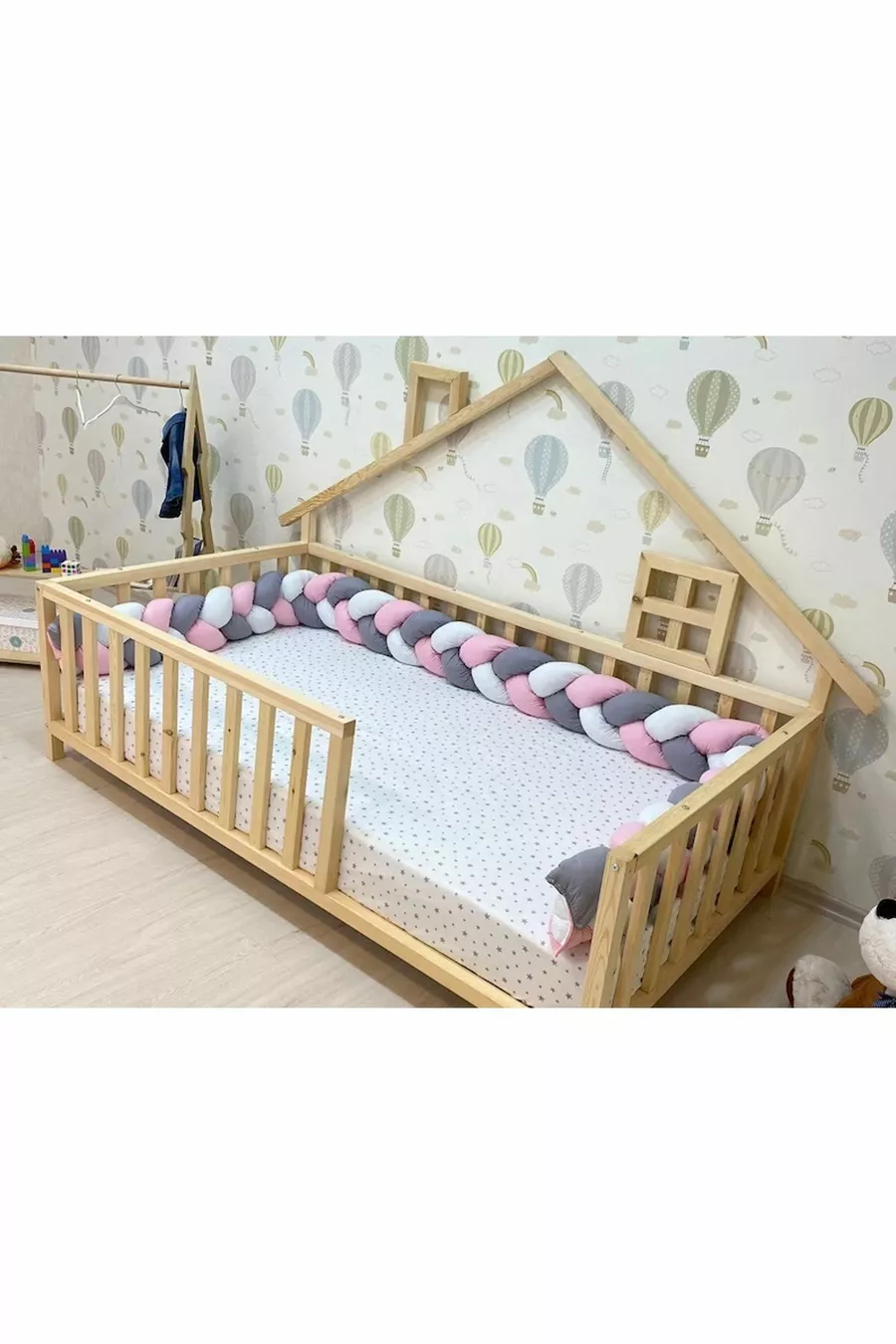 Lit Montessori en bois - Lit en bois massif - Lit pour enfants et bébés Montessori