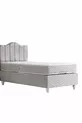 Sommier, Ensemble Double Tendence, Tête de lit simple - Gris