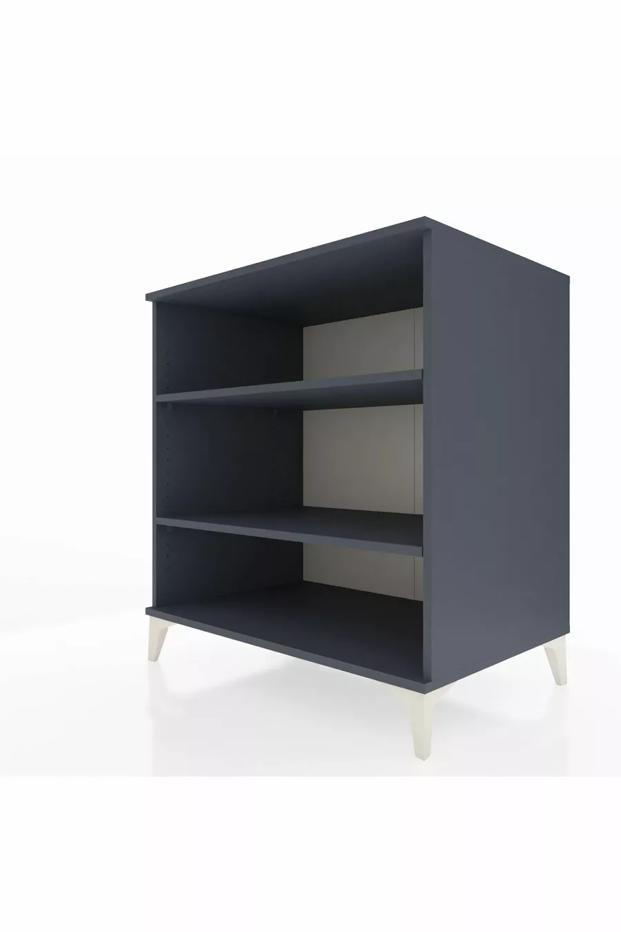 Commode Kronos 2 étagères Anthracite-Anthracite