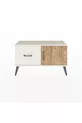 Commode Arges avec une étagère, un tiroir et une porte, coloris Pierre de Lune-Pin/Pierre de Lune
