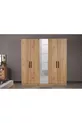 Ensemble de chambre à coucher Eti, 5 portes