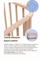 Ensemble de Berceau en Bois Naturel (BL) X - lit pour maman, lit, parc de jeu, lit junior Montessori