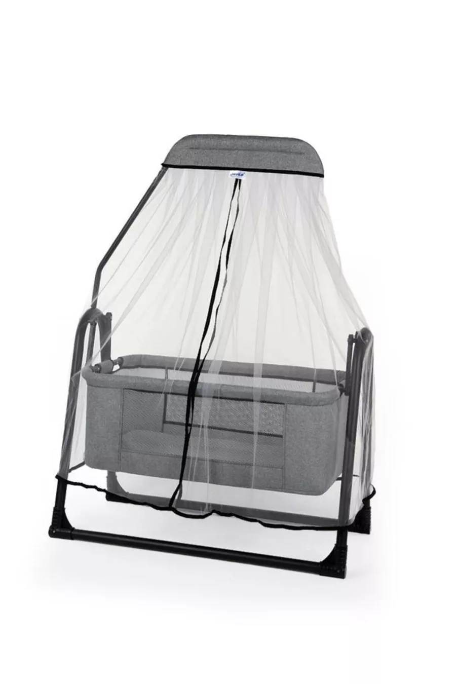 Berceau à panier en tulle Sude Berceau pour bébé avec tulle pouvant se balancer