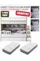 Lit superposé avec volets / MDF  à 100% / 2 matelas à ressorts en bambou / 2 ensembles de literie offerts