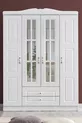 Armoire, armoire à 4 portes avec surface avant en MDF Country West