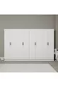 Armoire à vêtements Kardelen Série Mat Blanc 8 Portes  Étagères  cm - ensemble de garde-robe