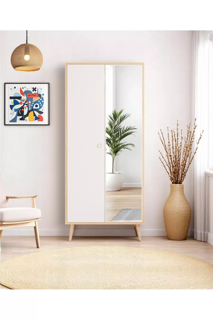 Armoire Aden Aynalı / Armoire à vêtements / Armoire à deux portes