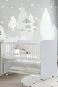 Berceau pour bébé avec côtés inclinables et roulettes - Lit pour bébé - Blanc - Cm - 