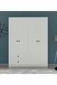 Gm  Novado Armoire 4 Portes 2 Tiroirs avec Poignées Bouton