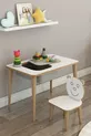 Bureau pour enfant pour le jeu et les activités, table d'été et d'hiver individuelle avec chaise