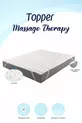 Topper 0,9 - Thérapie par massage - Matelas surmatelas doux 3D - Protège-matelas de sommeil - 3 cm