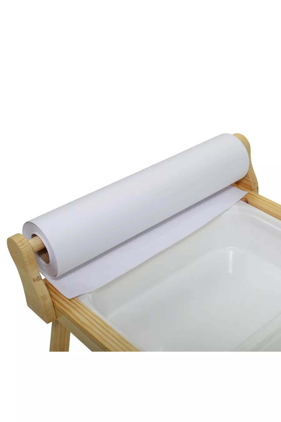 Table d'activité pour enfants Joykids en bois naturel avec rouleaux, table de jeu et bureau pour enfants