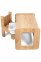 Table de jeu, d'activités et d'animation pour enfants, Noyer-Blanc, MDF de première qualité