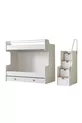 Lit superposé, Lit superposé avec tiroirs Zenit Plus, Armoire à 3 portes, 2 matelas confort