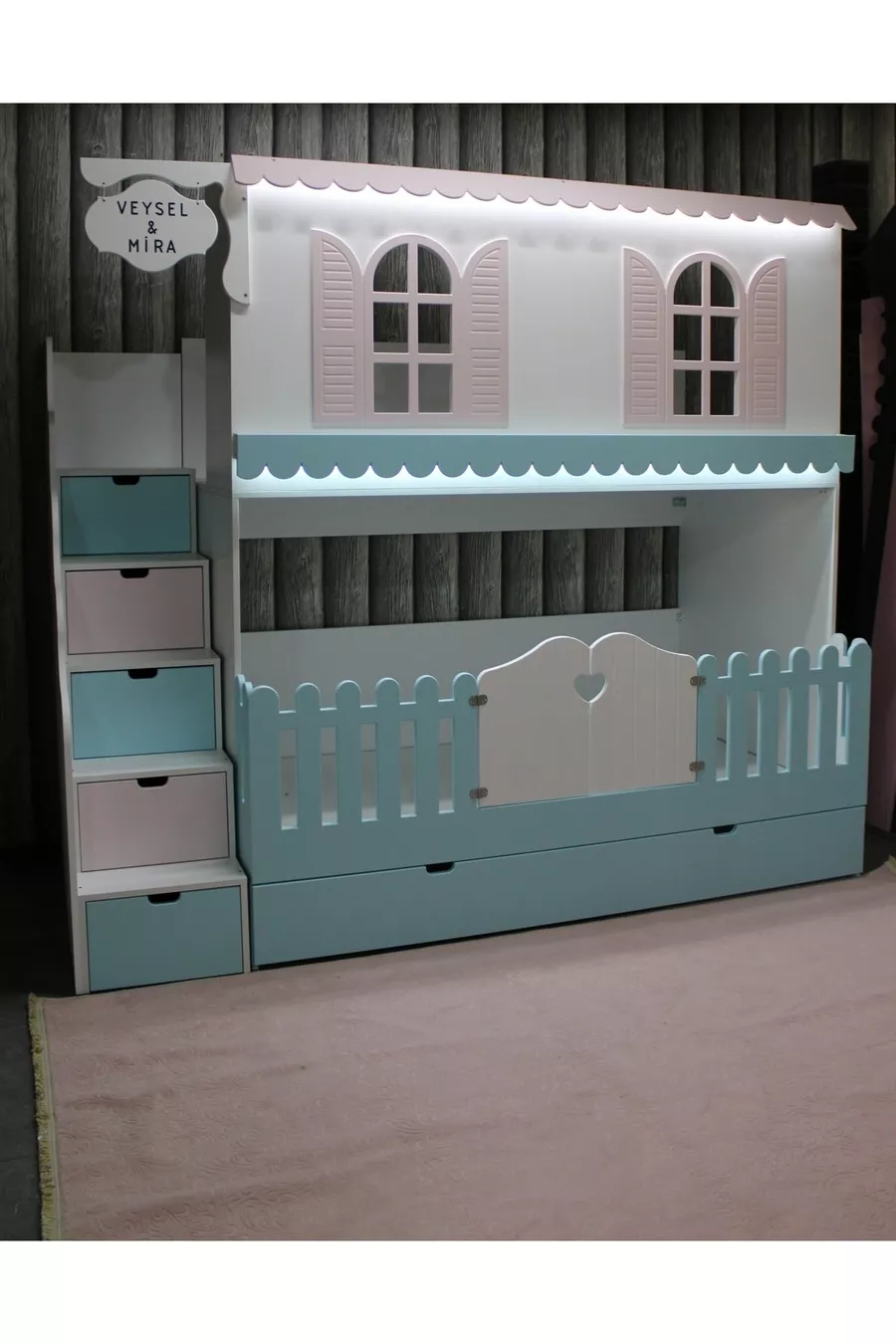 Lits superposés Alaçatı pour enfants