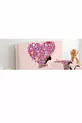 Housse de tête de lit avec cœurs, fleurs et papillons pour fille