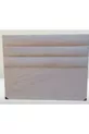 Titre DK Double Taille 'Lit Horizontal Tranché Tissu Crème en Poil de Poulain Fait Main