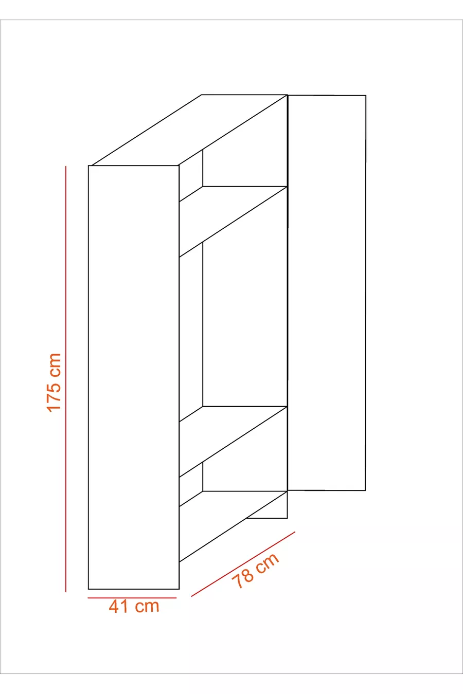 Armoire à vêtements à 2 portes Blanche 