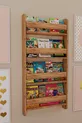 Bibliothèque Montessori Lino à 4 étagères pour enfants, bibliothèque éducative pour chambre d'enfant, en pin Atlantique