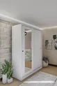 GM  ARMOIRE COULISSANTE VIOLET ET BLANC