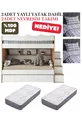 Lit superposé Bulut / 100 % MDF / 2 matelas à ressorts Bambo / 2 ensembles de linge de lit offerts