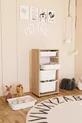 Armoire à jouets avec 2 profonds et 5 paniers, armoire multi-usage pour cuisine, cellier et salle de bain