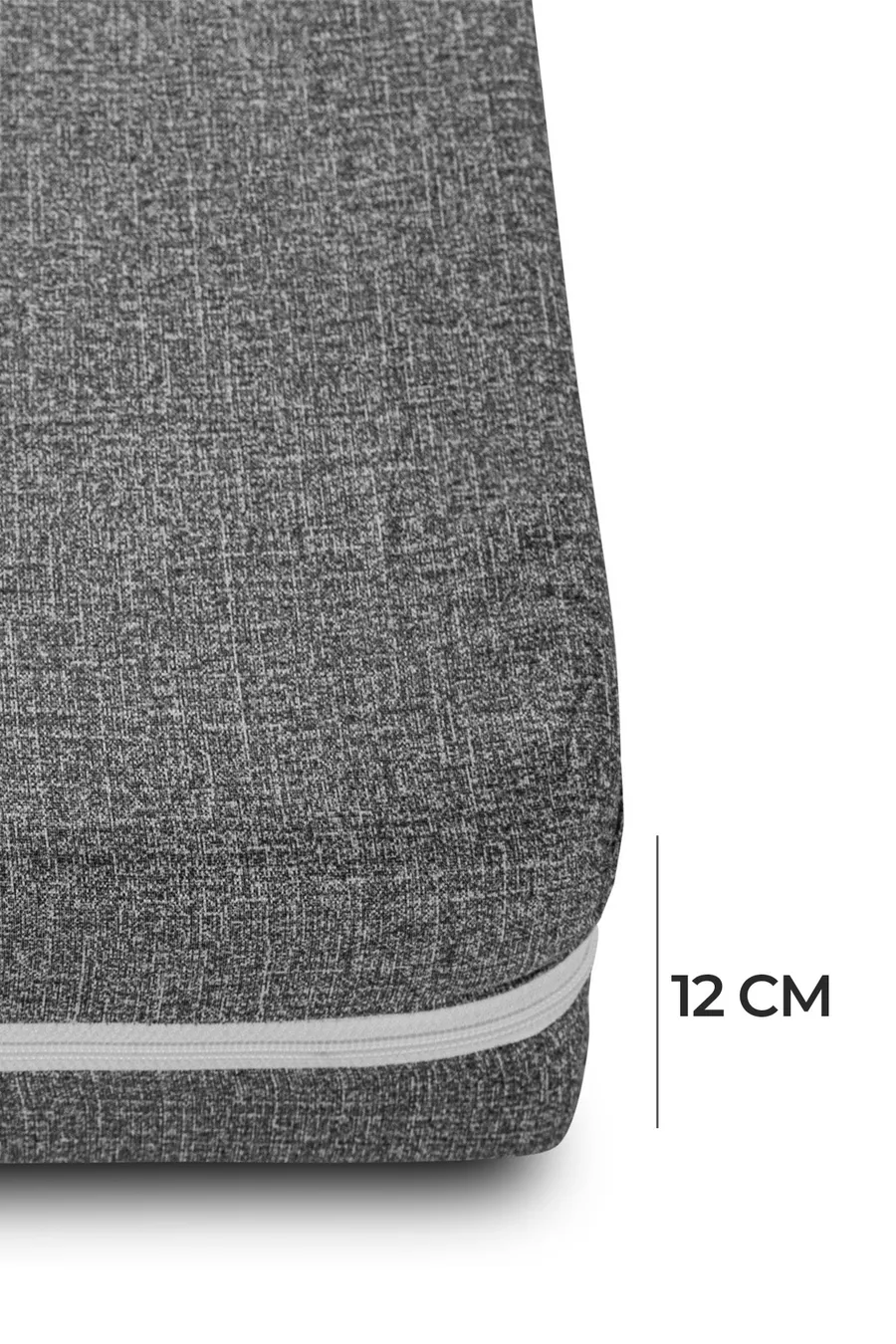 Matelas en mousse orthopédique durable Nevada, matelas de sol, coussin pour balcon ou banquette