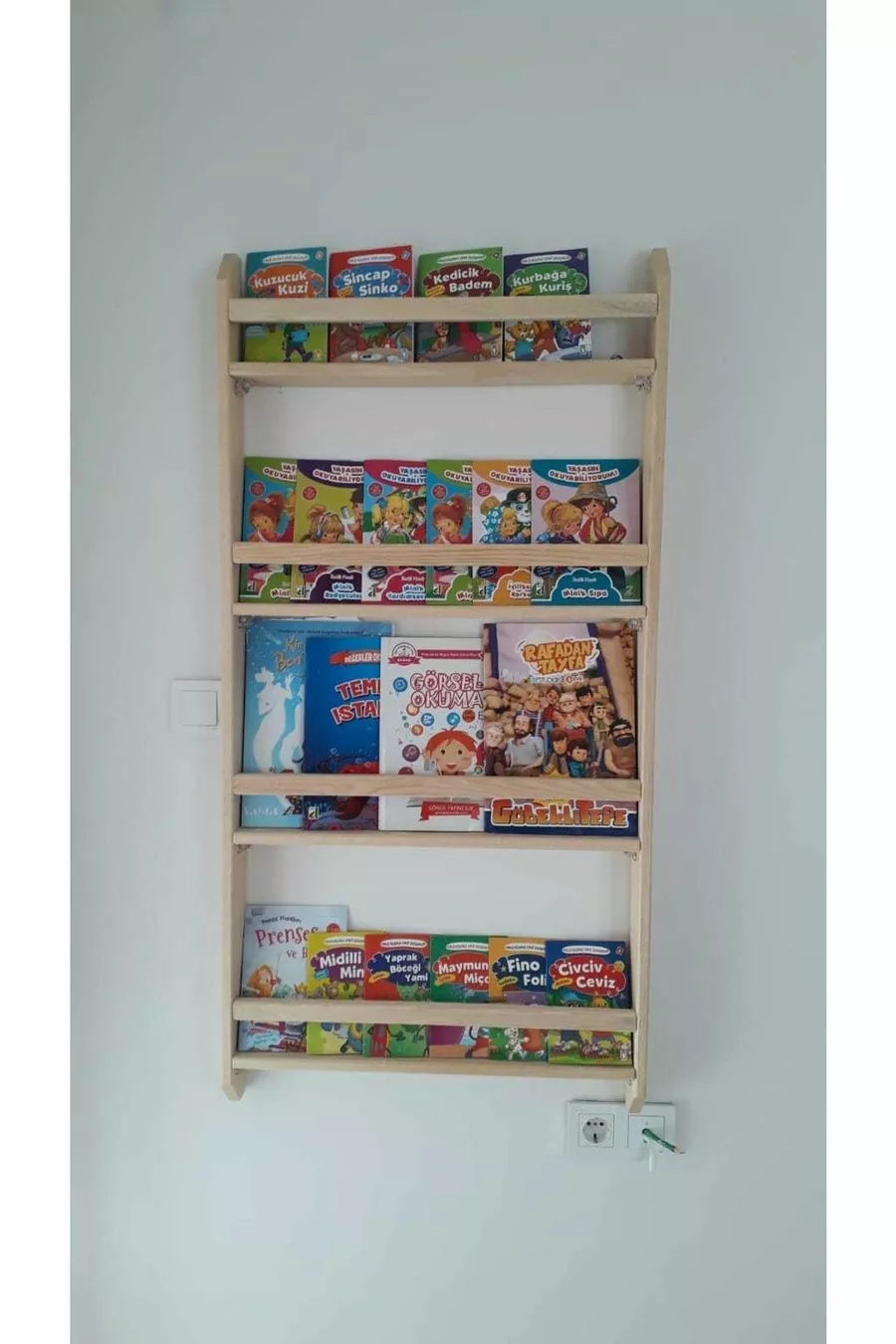 Étagère Murale Montessori en Bois Étagère Décorative en Bois Cm