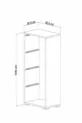 Armoire de jouets polyvalente avec 4 paniers profonds, placard de cuisine ou garde-manger, blanc