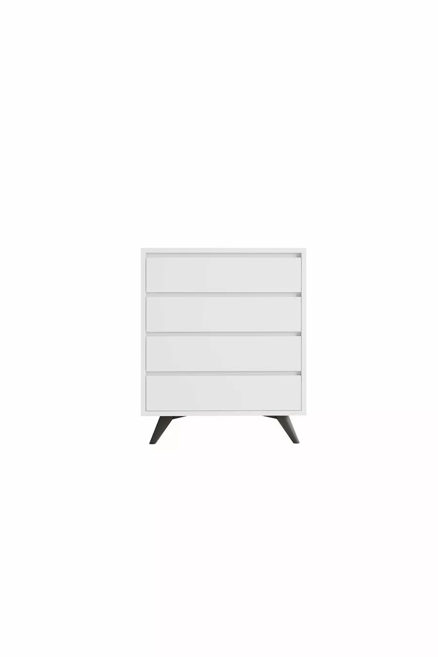 Commode Suvera à 4 tiroirs Blanc