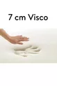 Ecotopper - Matelas surmatelas en mousse à mémoire de forme douce de 7 cm