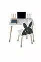 Ensemble Table et Chaise pour Activité Enfant 1, 2-6 ans - Surface avec Espace pour Tablette, Porte-stylo et Fonction Effaçable