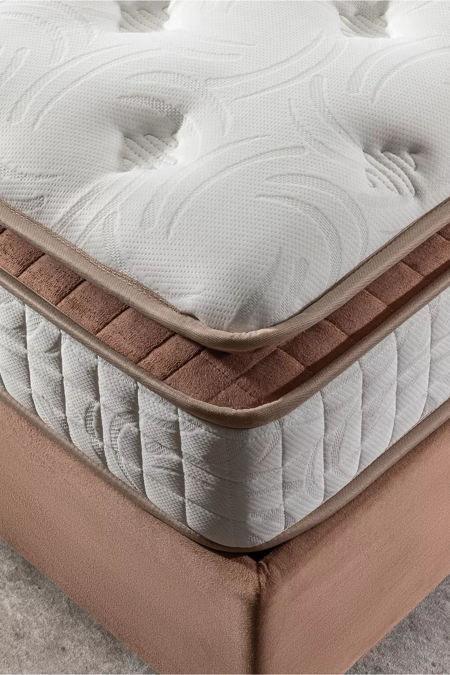 Matelas à ressorts original ultra orthopédique Touch Brown avec coussin (cm)