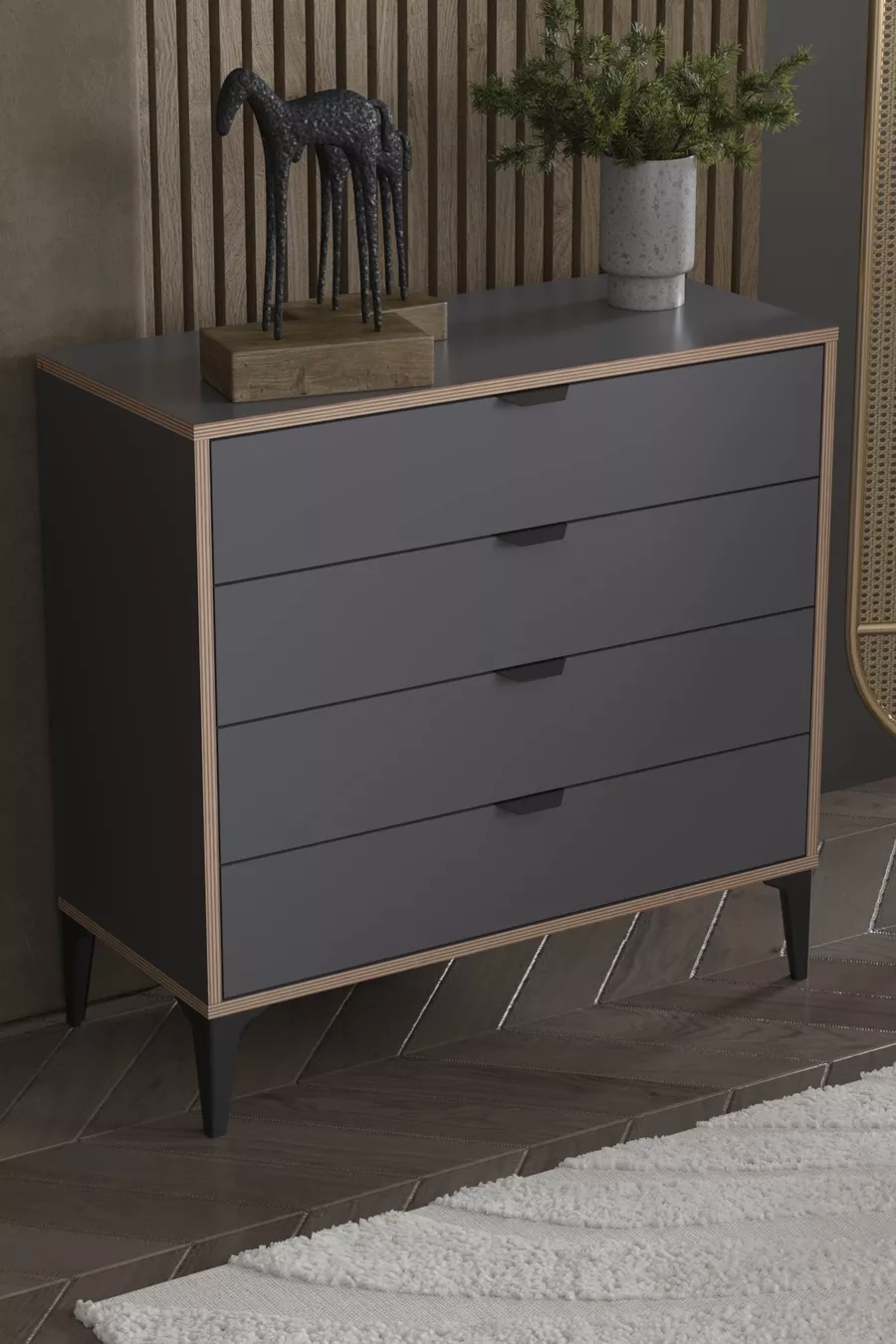Commode Arden à 4 tiroirs