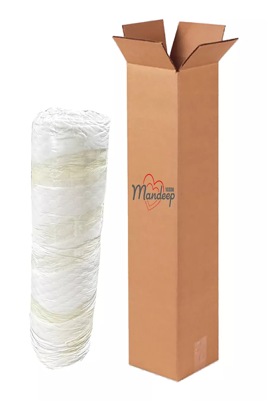Matelas orthopédique en visco de 7 cm avec couvre-oreiller zippé offert