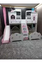 Lit superposé modulaire Papillon avec maison de jeu