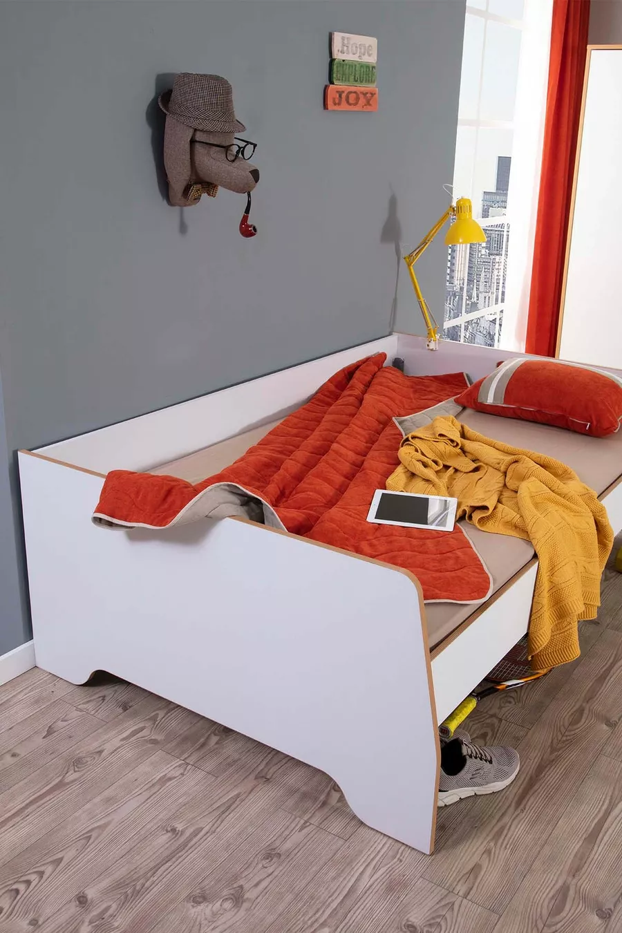 Chambre d'adolescent rétro Lits superposés larges x / x