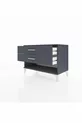 Commode Hyperion 2 tiroirs Anthracite-Anthracite