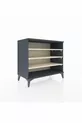 Commode Hyperion 3 étagères Anthracite-Pierre de lune
