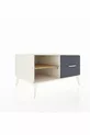 Commode Kronos à une étagère et un tiroir, quartz- pin/anthracite