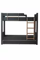 Lits superposés en profil MDF, lit superposé modulable Asya avec trois matelas confort