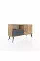 Commode Arges avec 2 étagères, 1 tiroir et 1 porte, en pin/anthracite