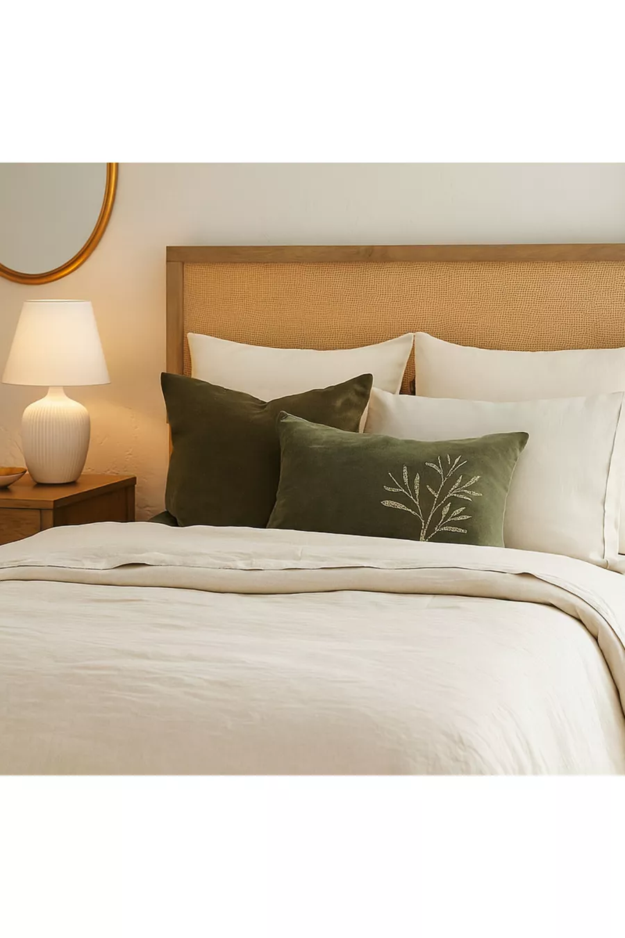 Tête de lit avec pieds en tissu à mailles et cadre en bois cm, largeur cm