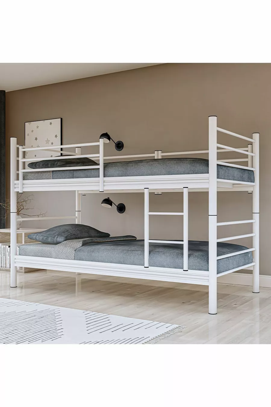 Lit superposé double modulable GM blanc