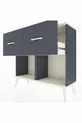 Commode Arges 2 tiroirs Anthracite-Pierre de Lune/Anthracite