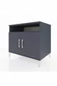 Commode Kronos 2 étagères 2 portes Anthracite-Anthracite