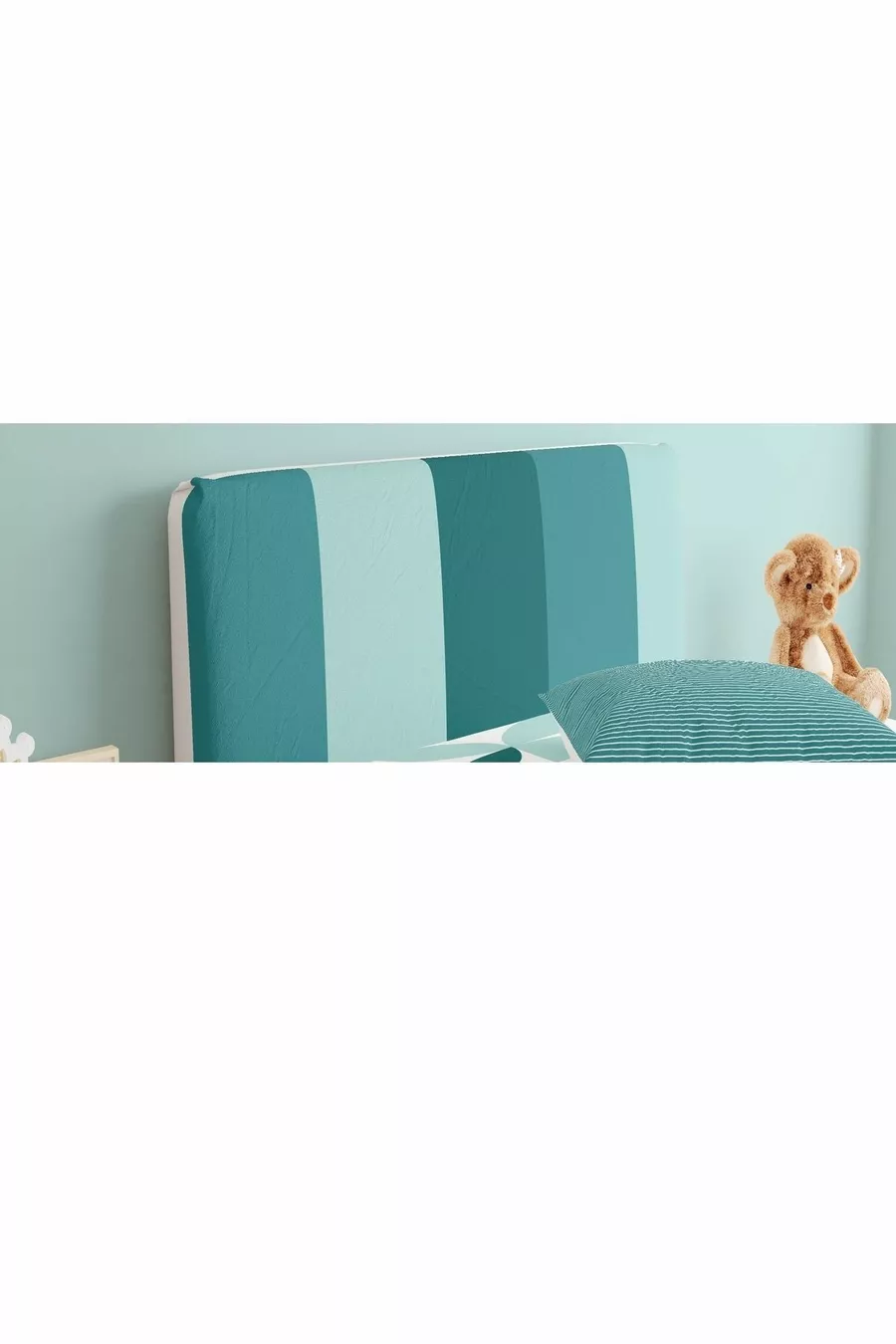 Housse de tête de lit Base Chambre d'adolescent Tons verts Motifs géométriques